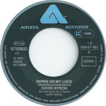 David Byron, single, 1978