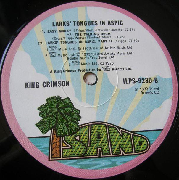 Larks' Tongues in Aspic, 1973, UK