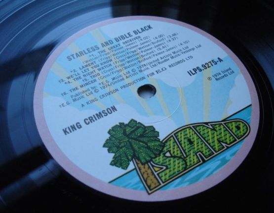 King Crimson, Starless and Bible Black, 1974, английский выпуск